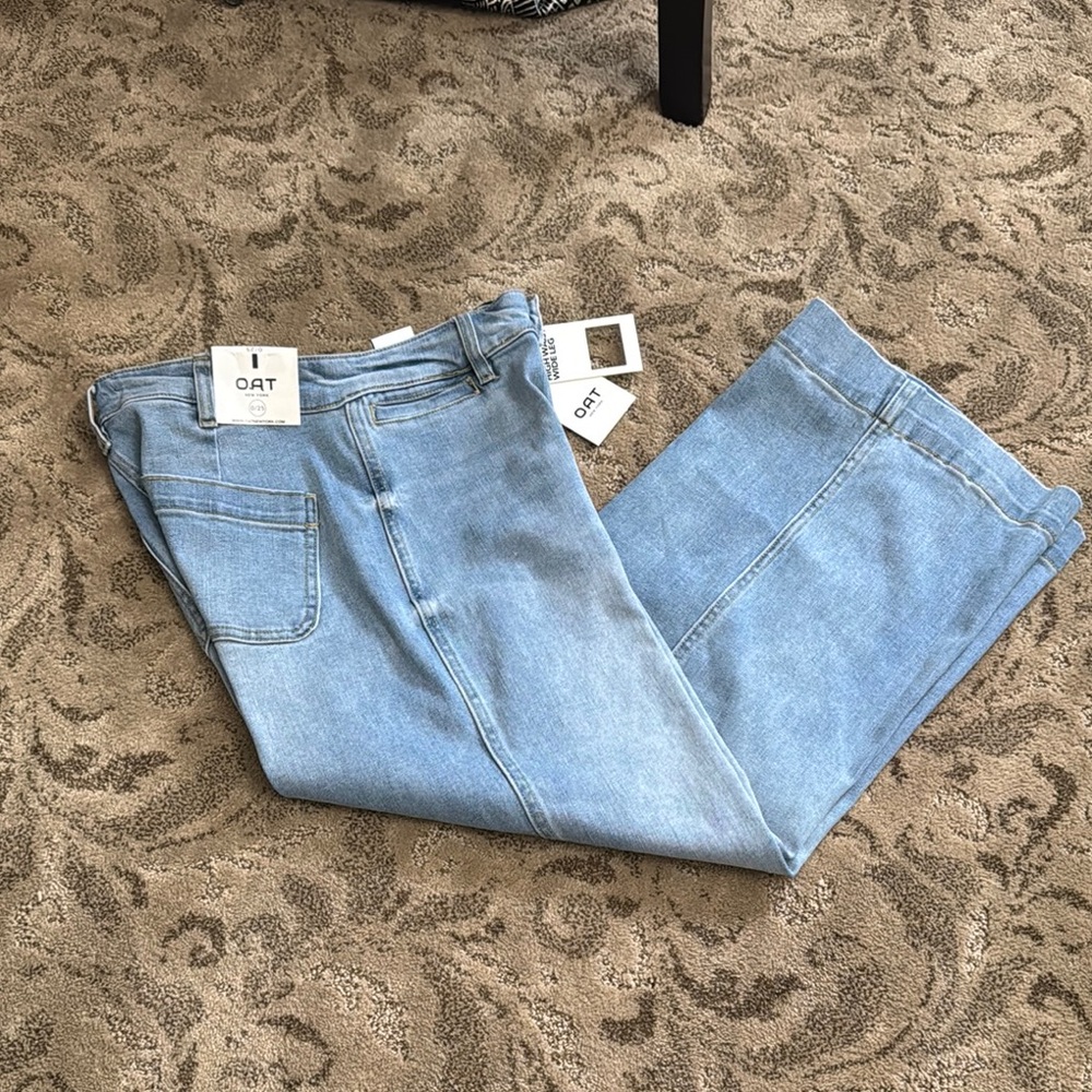 Oat New York Light Blue Ankle & Cropped Jeans - Picture 7 of 7